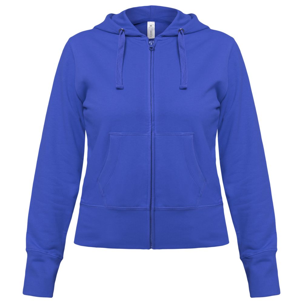 Толстовка женская Hooded Full Zip ярко-синяя-0