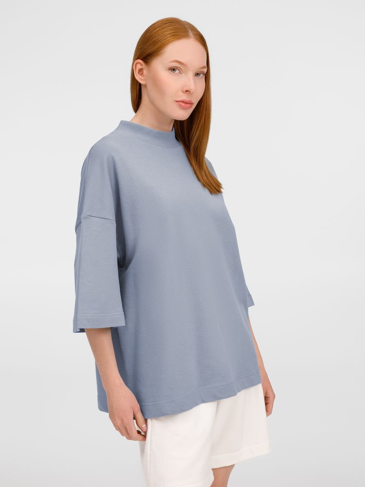 Футболка оверсайз унисекс T9, серая-4