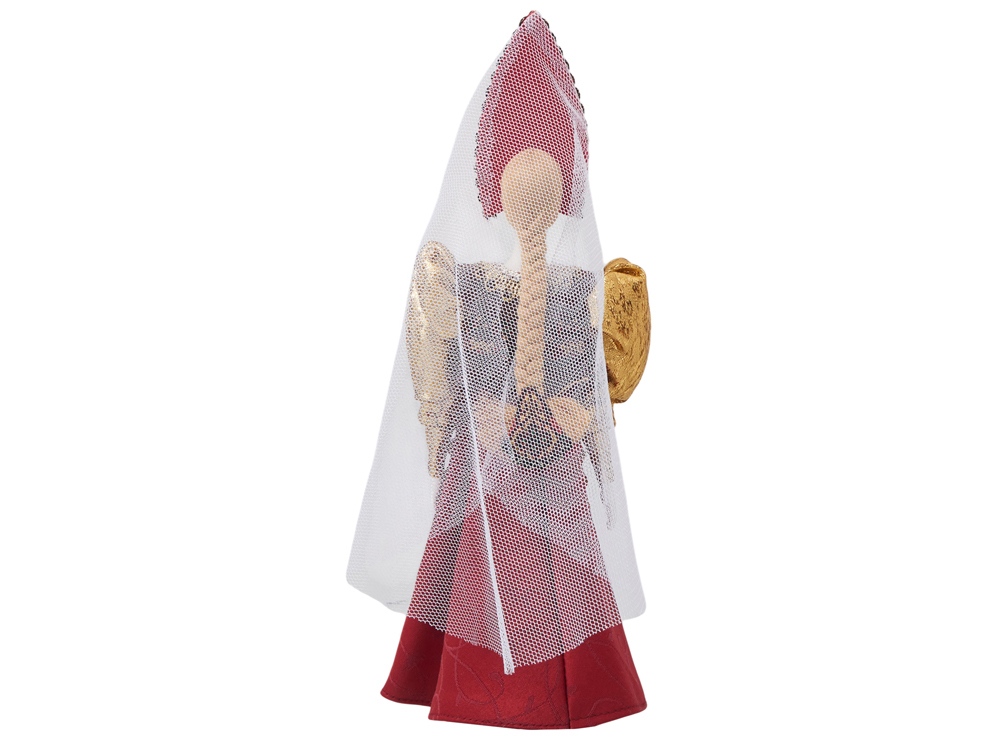 Подарочный набор: кукла фарфоровая, чай Малина с мятой, красный-14