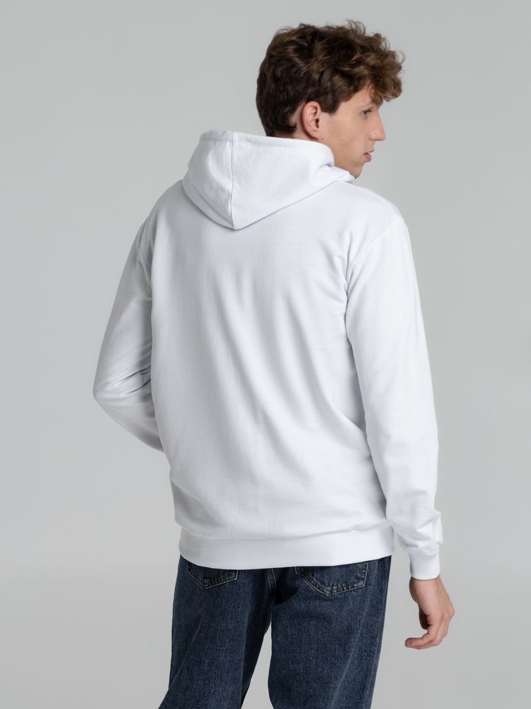 Толстовка на молнии с капюшоном Unit Siverga, белая-6