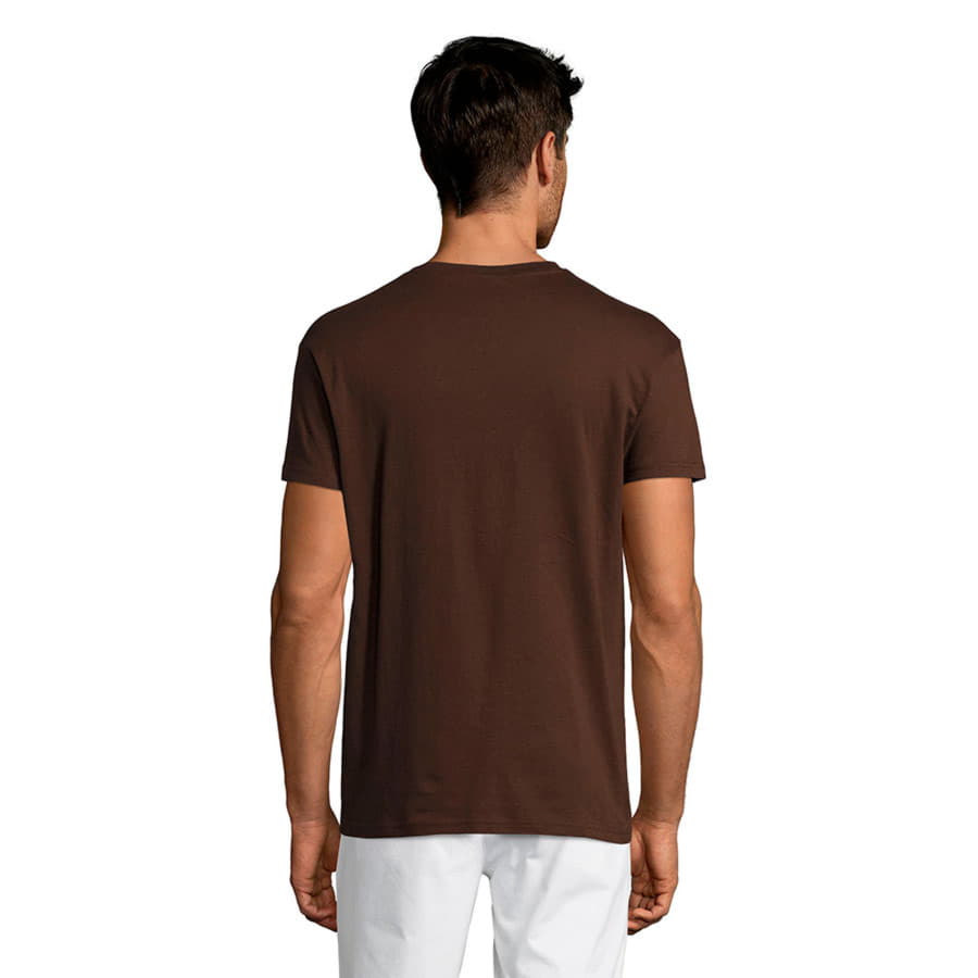 Футболка унисекс REGENT 150, шоколадный-4