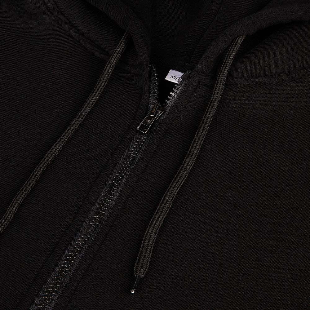 Толстовка унисекс оверсайз Zippy, черная-2