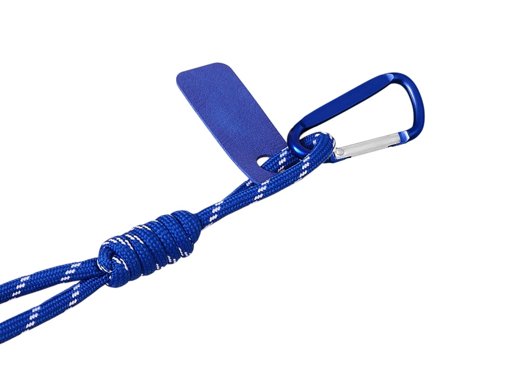 Брелок-веревочка на карабине Trinket, синий-1