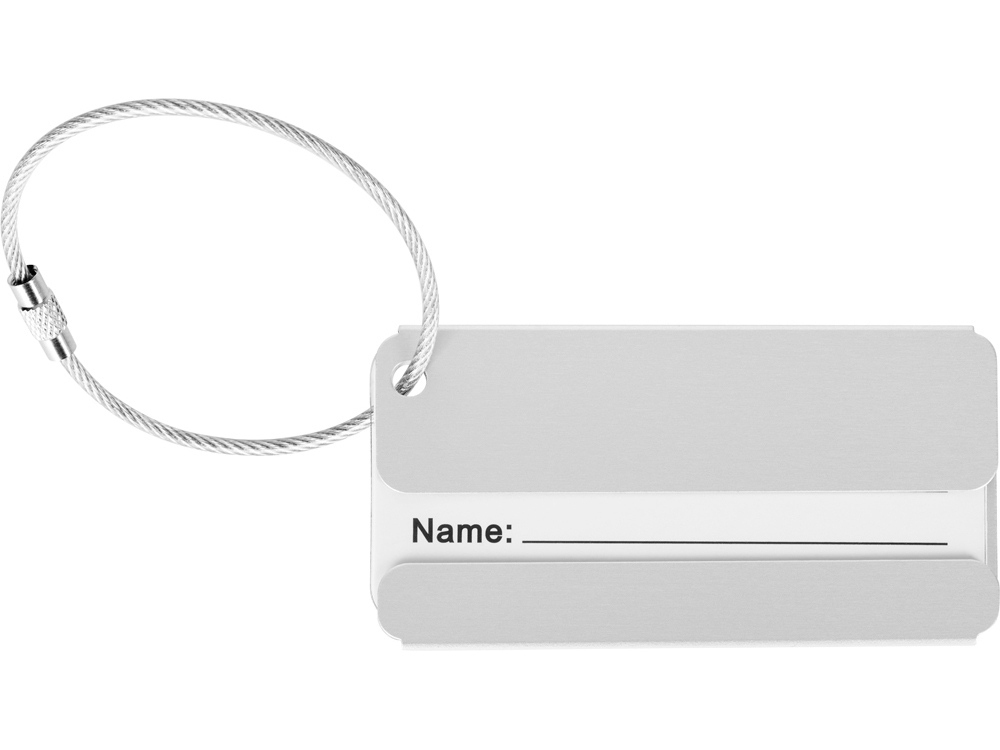 Бирка для багажа Travel, серебристый-2