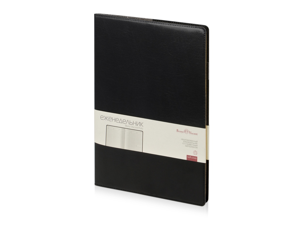 Еженедельник недатированный А4 Profy, черный-0