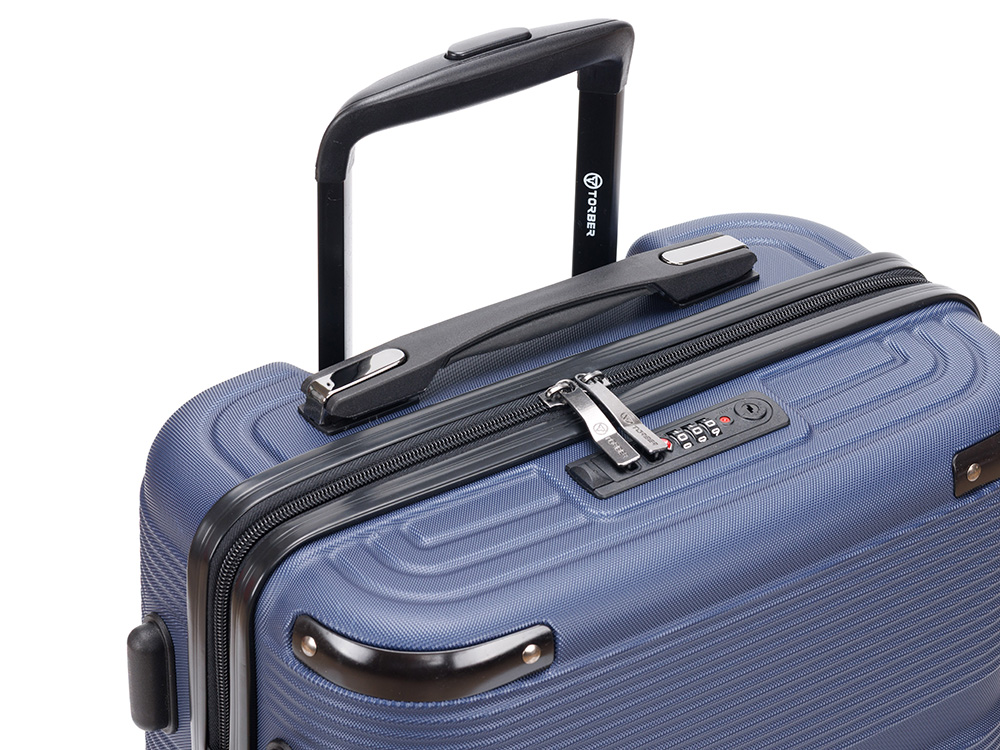 Чемодан TORBER Onego, синий, ABS-пластик, 59,5 х 39,5 х 24 см, 46 л-6
