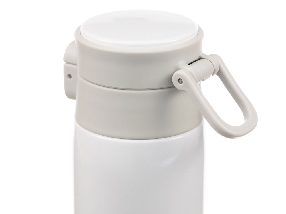 Термокружка Stinger, 0,42 л, сталь/пластик/силикон, белый, 6,5 x 7,5 x 21,9 см-7