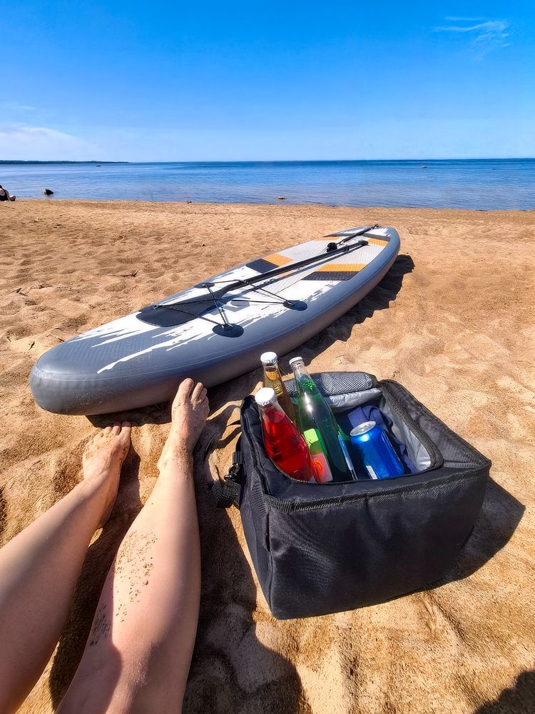 Органайзер в багажник с сумкой-холодильником Arranger, черный с серым-5