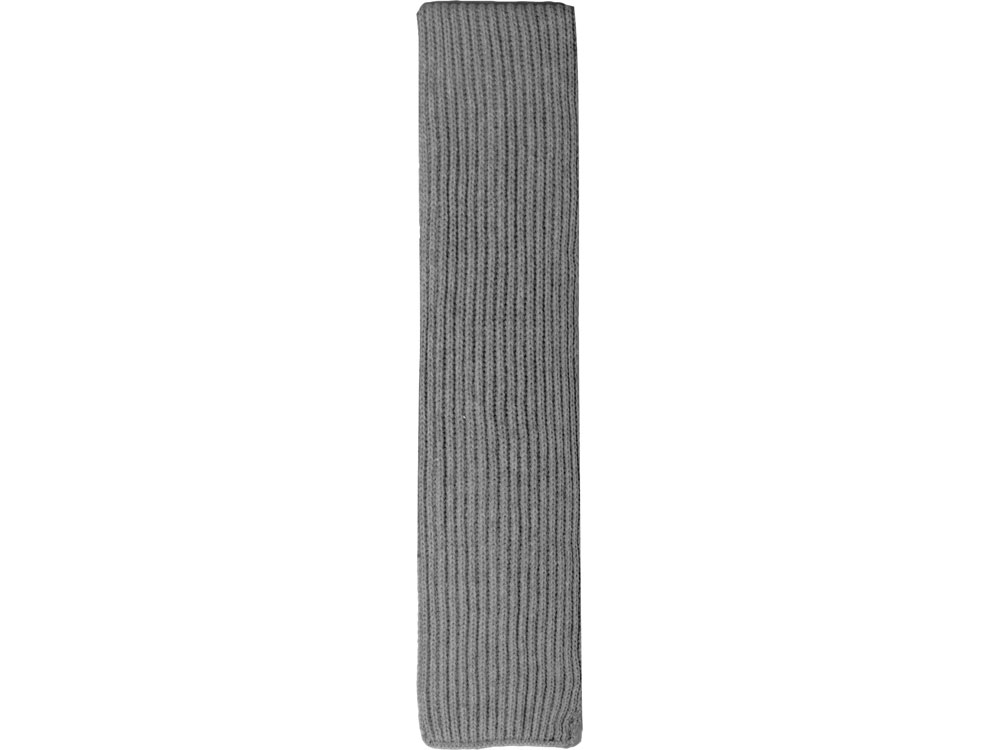 Шарф Nordend, крупный риб, серый меланж-6