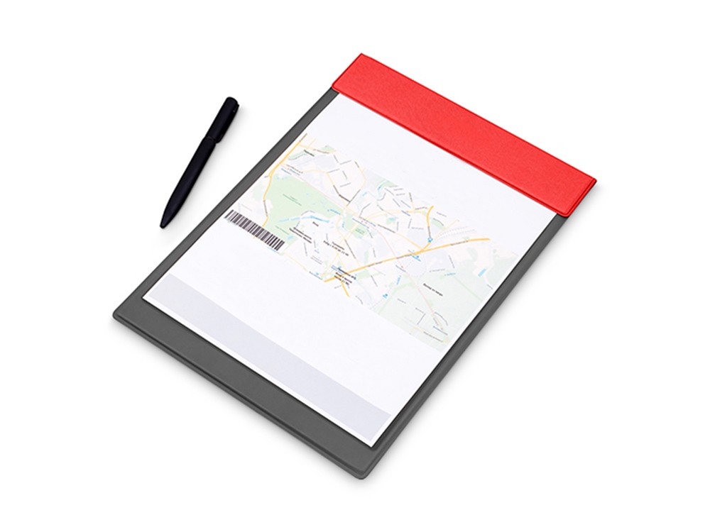 Планшет на магнитах без крышки из экокожи Favor, красный-2