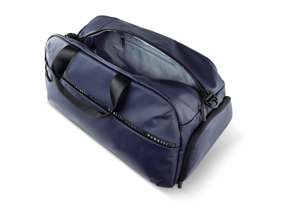 Сумка спортивная BUGATTI Blanc, синяя, тарпаулин/полиэстер, 52х26х27,5 см-2
