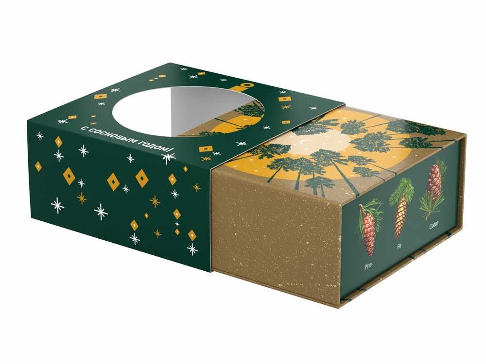 Подарочный набор c чаем С сосновым годом!-2