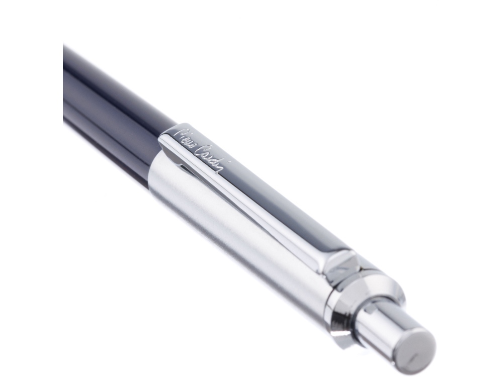 Ручка шариковая Pierre Cardin EASY. Цвет - синий и серебристый. Упаковка Е-3