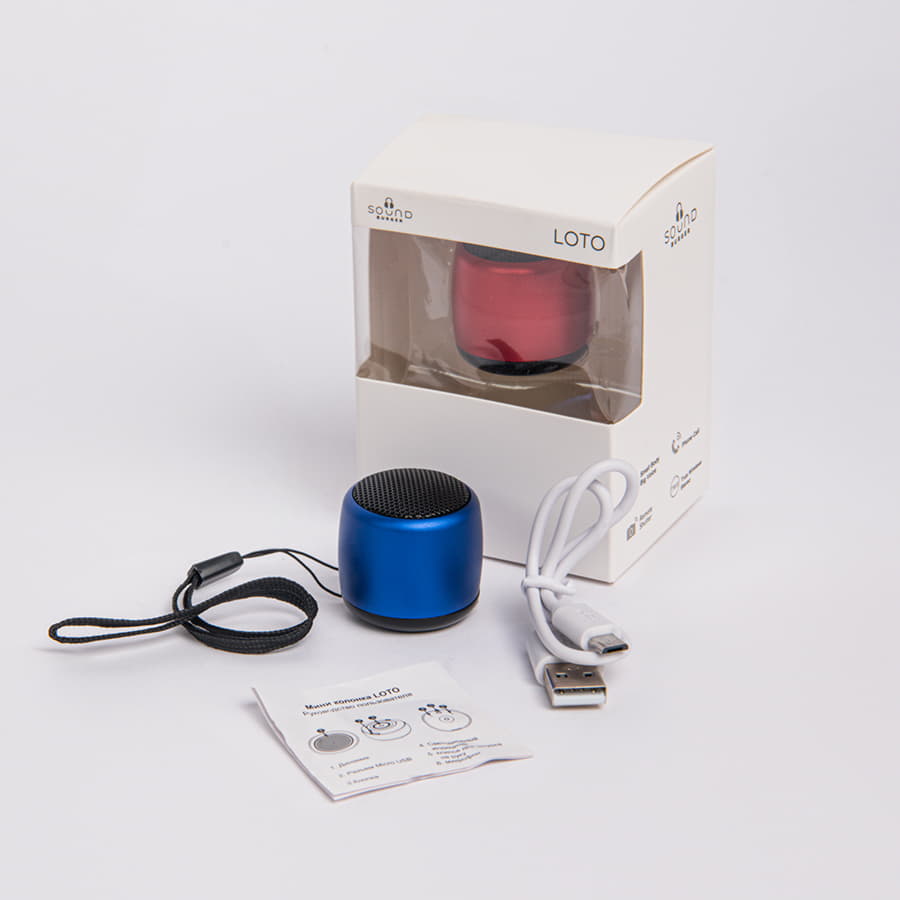 Портативная mini Bluetooth-колонка Sound Burger "Loto" синий, синий-4