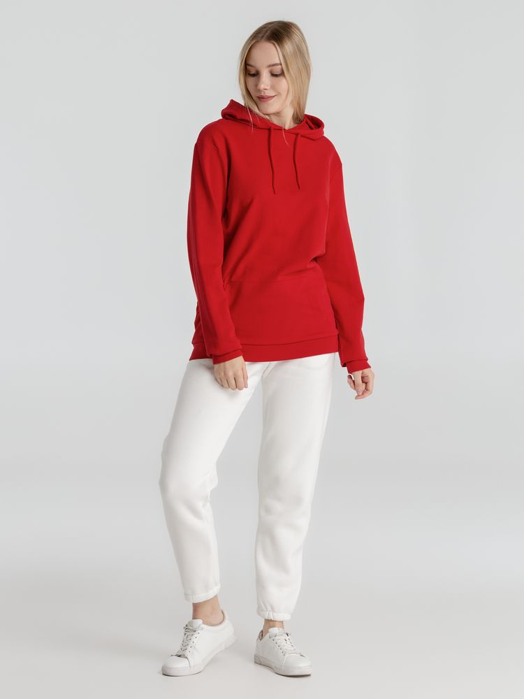 Толстовка с капюшоном унисекс Hoodie, красная-6