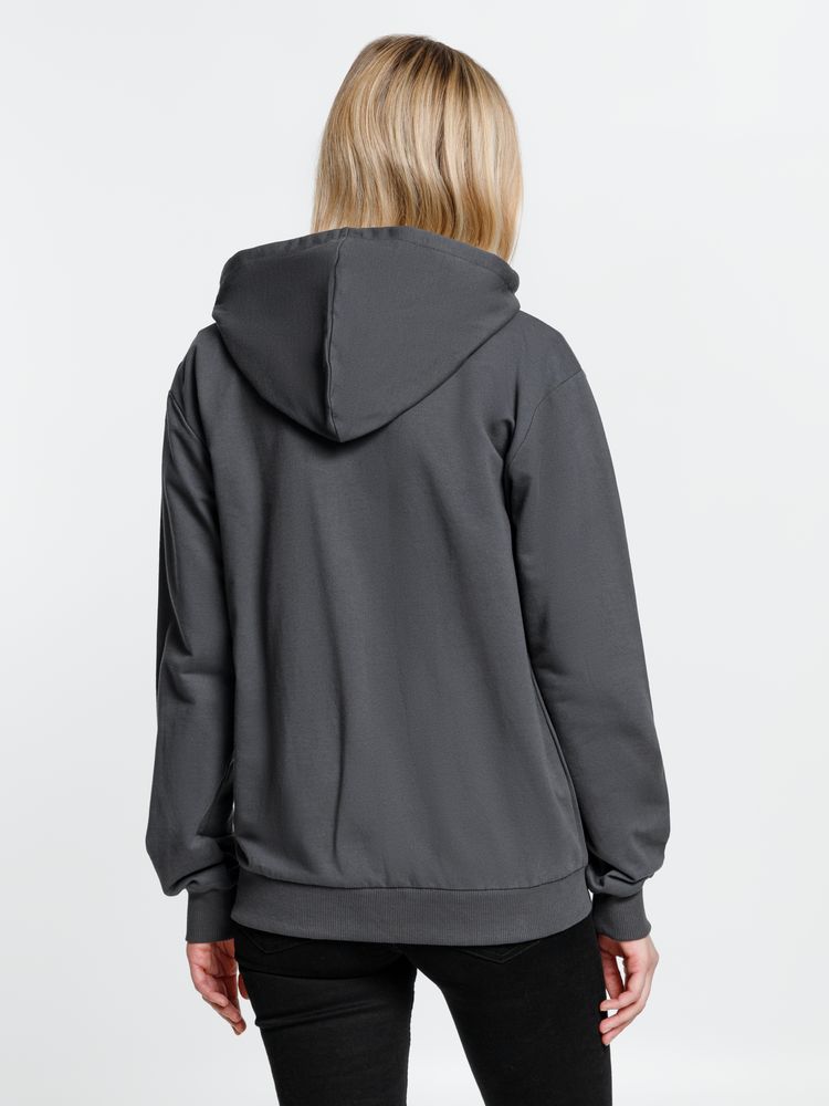 Толстовка на молнии с капюшоном Siverga, темно-серая (графит)-4