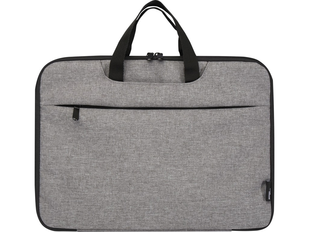 Эко- чехол для ноутбука Libra 2 в 1 из переработанного пластика, серый яркий-1