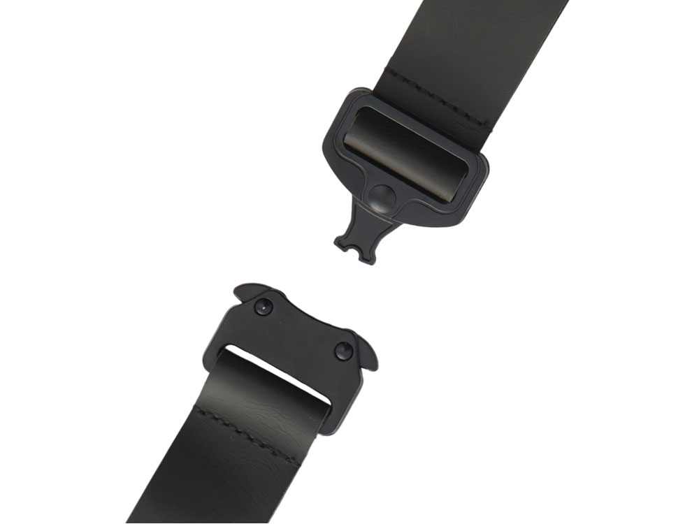 Отстегивающийся брелок-ремувка из эко-кожи Ninja, черный-2