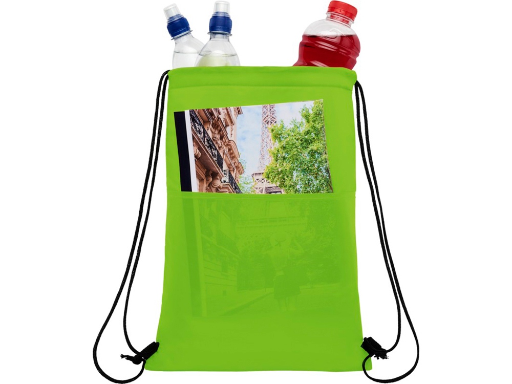 Сумка-холодильник Oriole на шнуровке на 12 банок, лайм-3