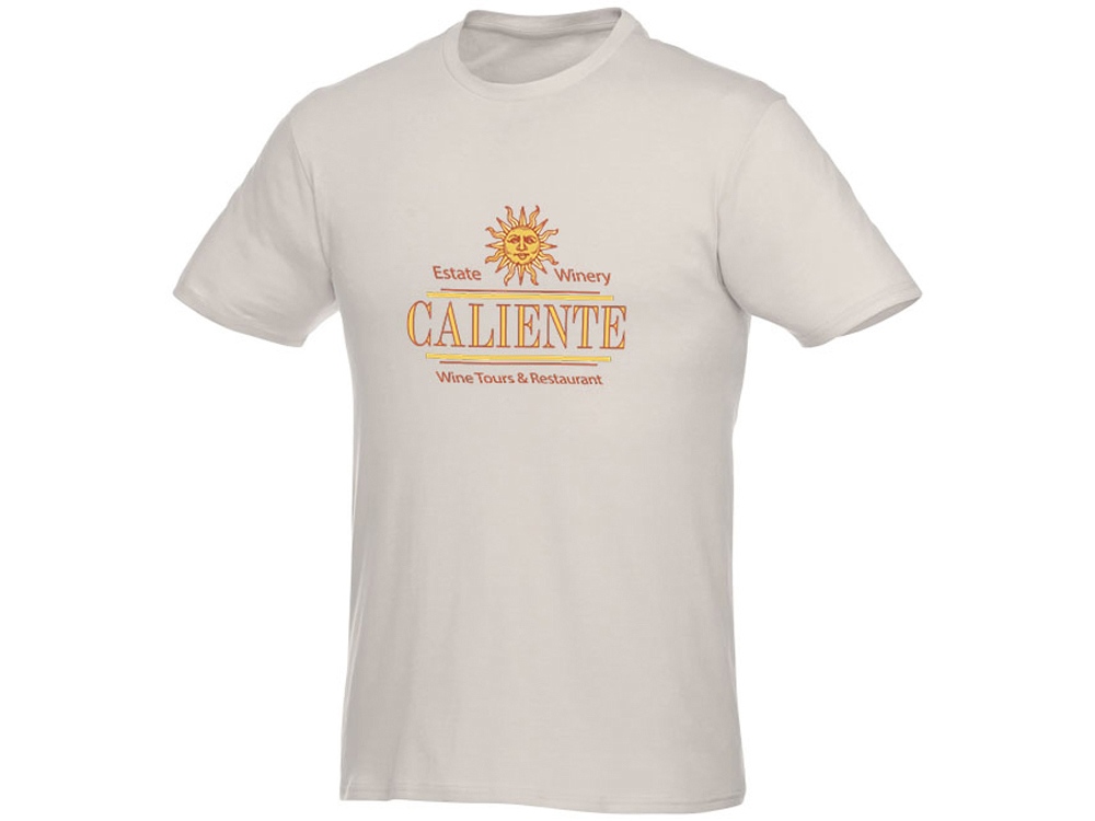 Мужская футболка Heros с коротким рукавом, светло-серый-4