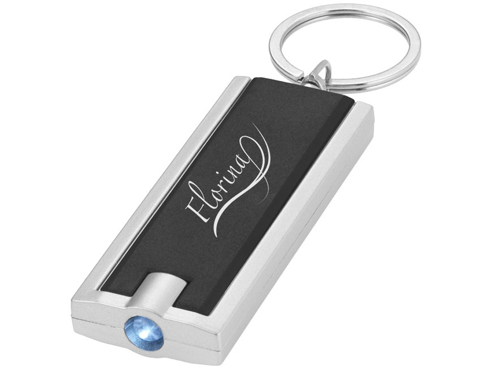 Брелок-фонарик Caspian, черный-3