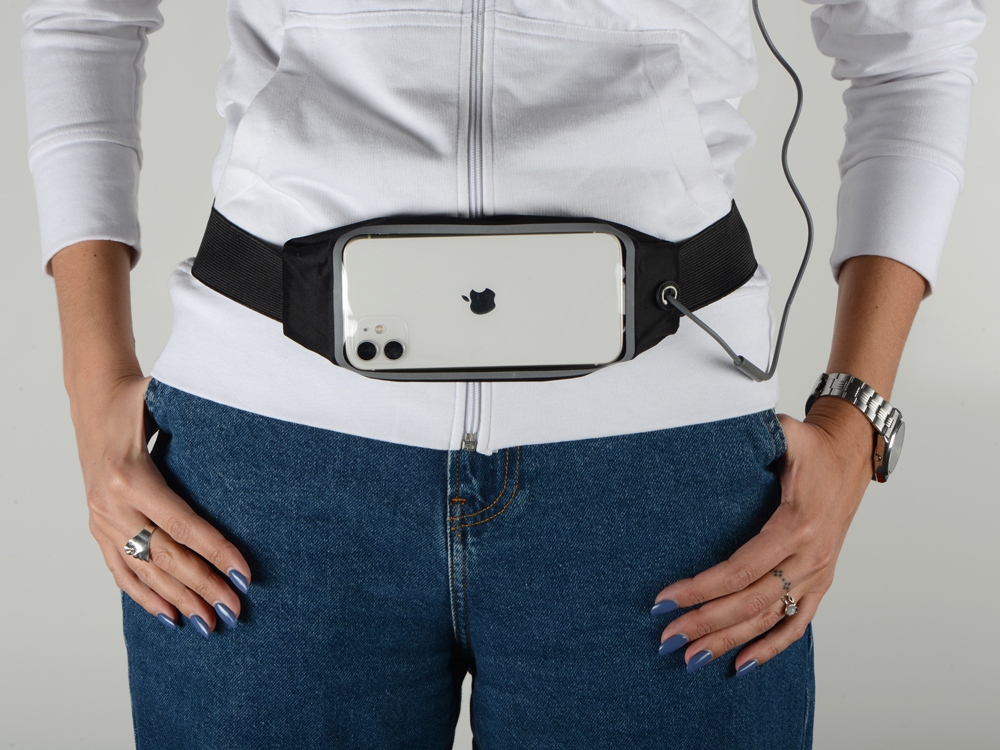 Сумка на пояс Спринт, черный-3