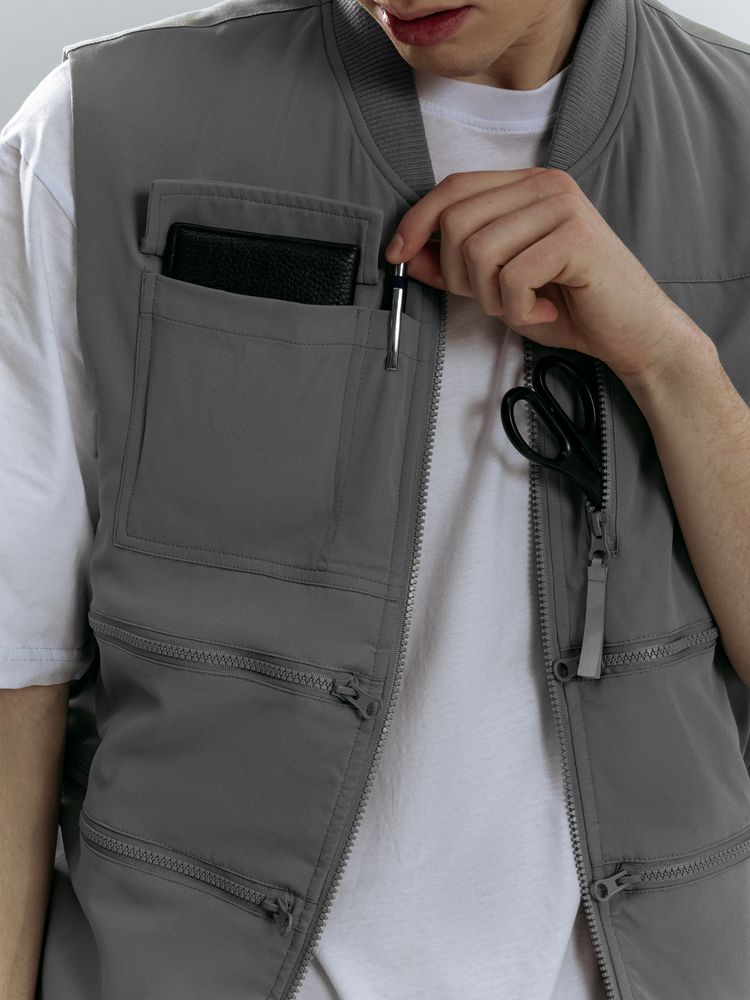 Жилет Hard Work, серый-6