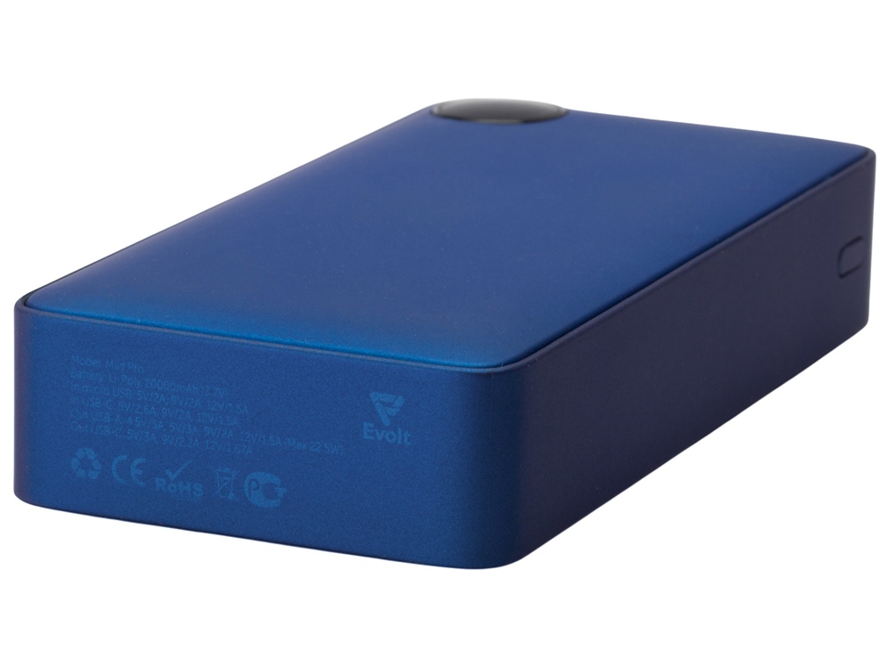 Внешний аккумулятор Mild Pro c быстрой зарядкой QC/PD, 20 000 mAh, синий-6