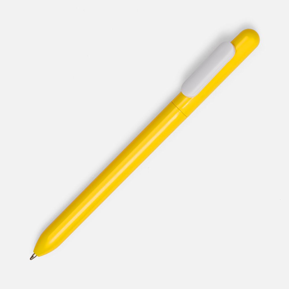 Ручка шариковая Swiper, желтая с белым-0