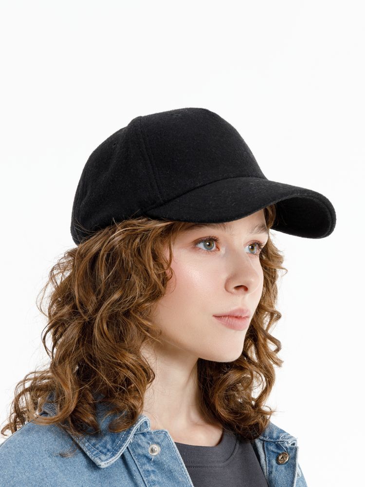 Бейсболка Woolridge, черная-5