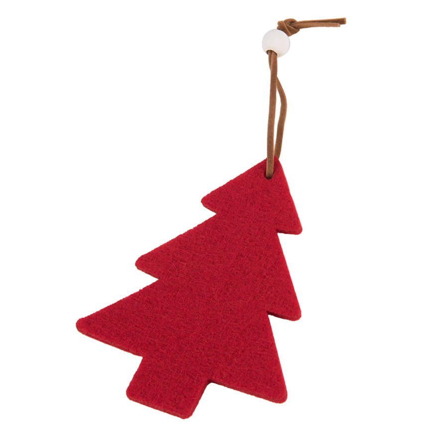 Украшение на елку ЕЛОЧКА, ярко-красный-1