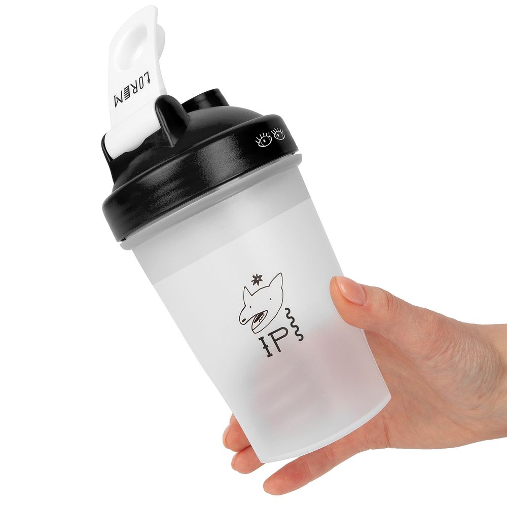 Спортивный шейкер OneTwo Drink, черный-3