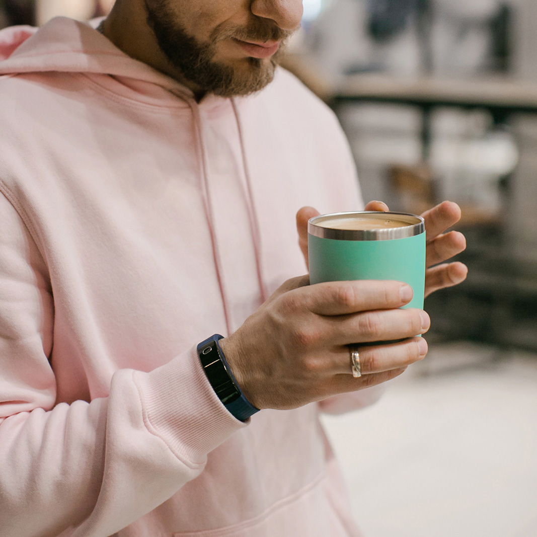 Термокружка вакуумная Вива (Viva), аква-6