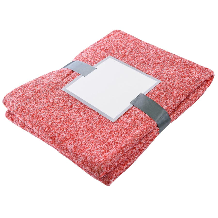 Плед YELIX, 120*160 см, флис 280 гр/м2, красный, белый-3