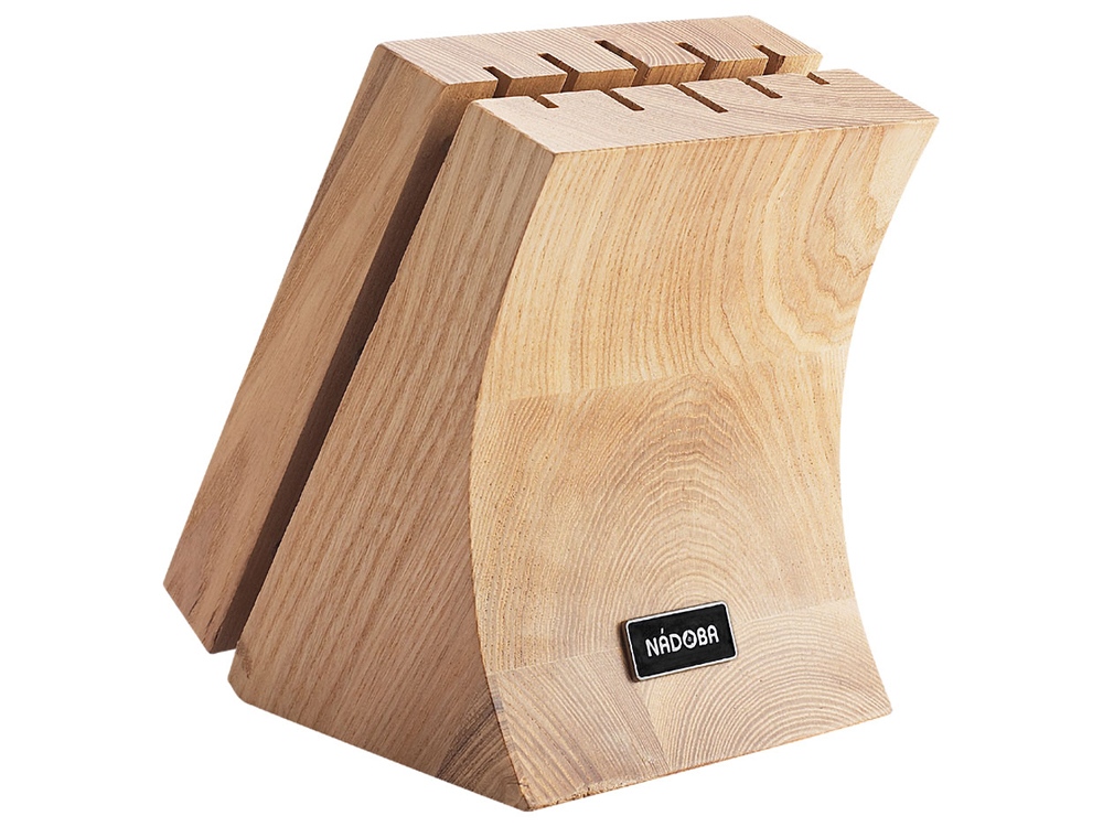 Набор из 5 кухонных ножей и блока для ножей с ножеточкой, NADOBA, серия DANA-8