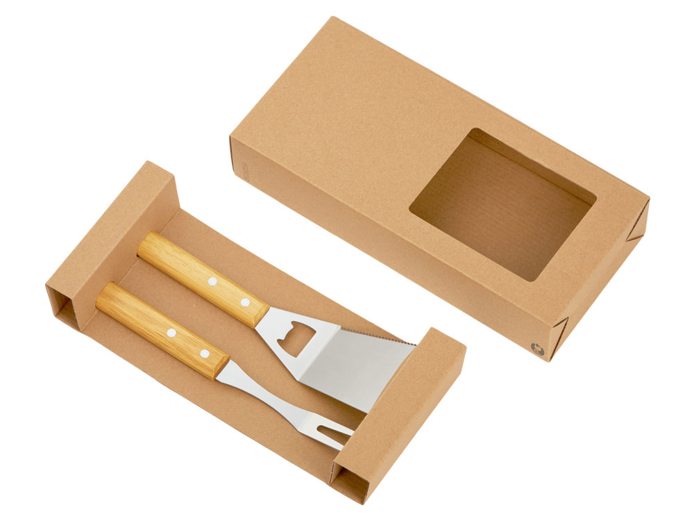 Набор BBQ Grill Master из двух приборов с деревянными ручками-4