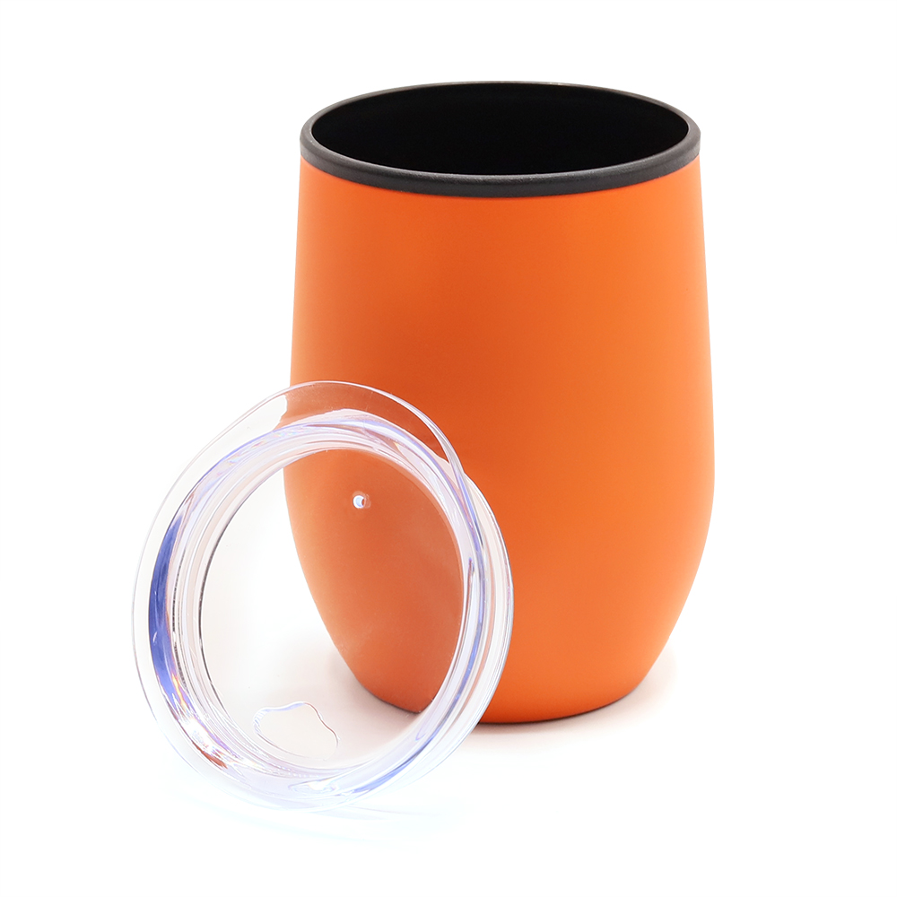 Термокружка Top, Оранжевый полуматовый-2