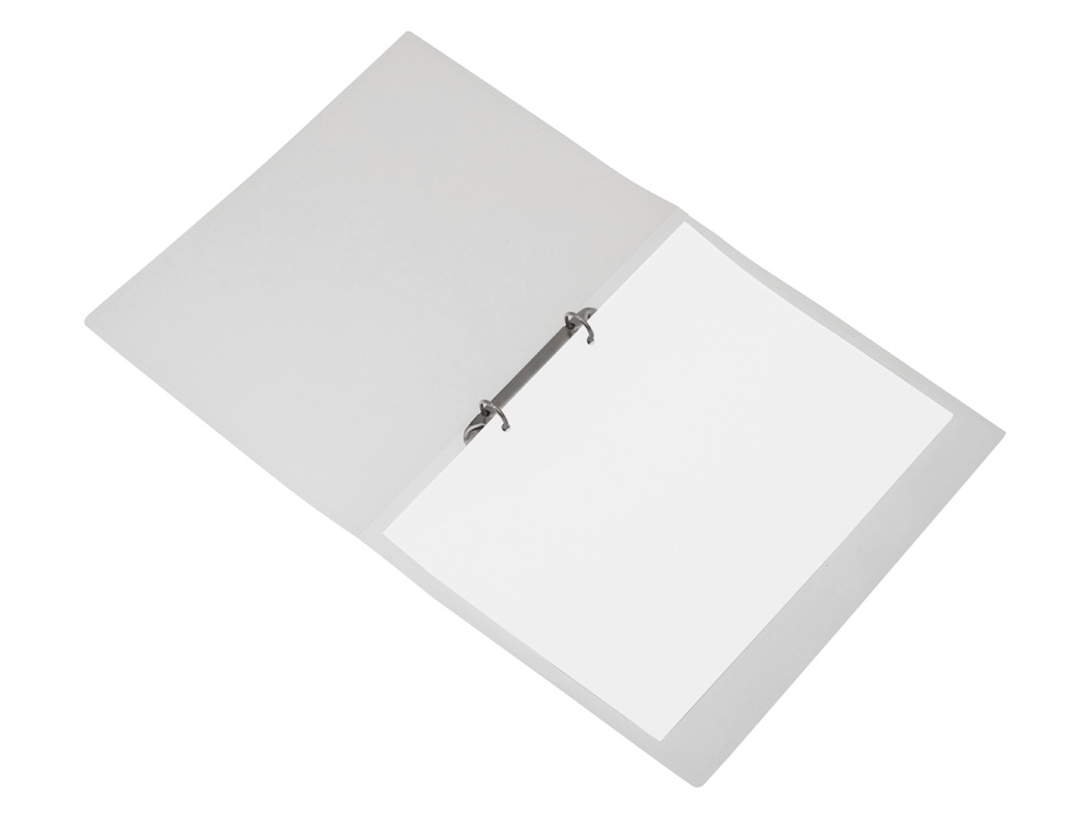 Папка пластиковая с 2 кольцами, прозрачный-5