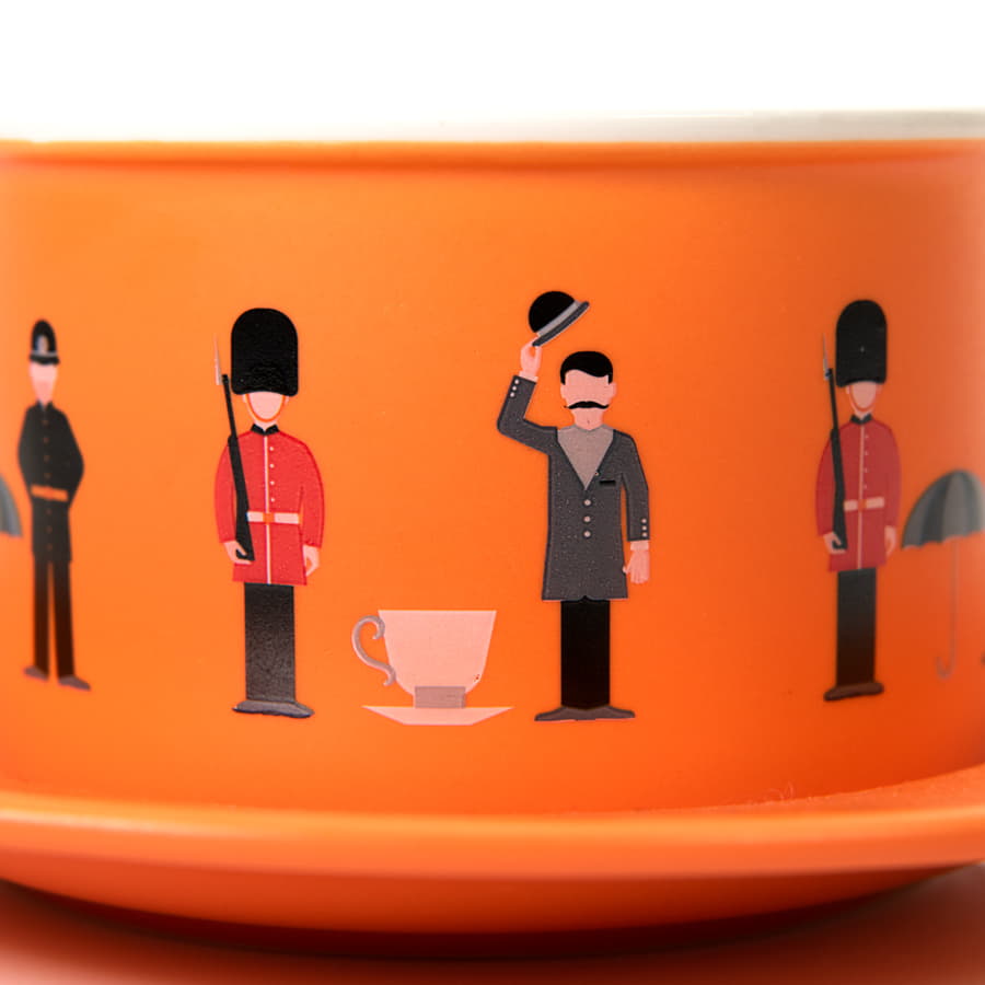 Чайная пара ICE CREAM, желтый, белый-7