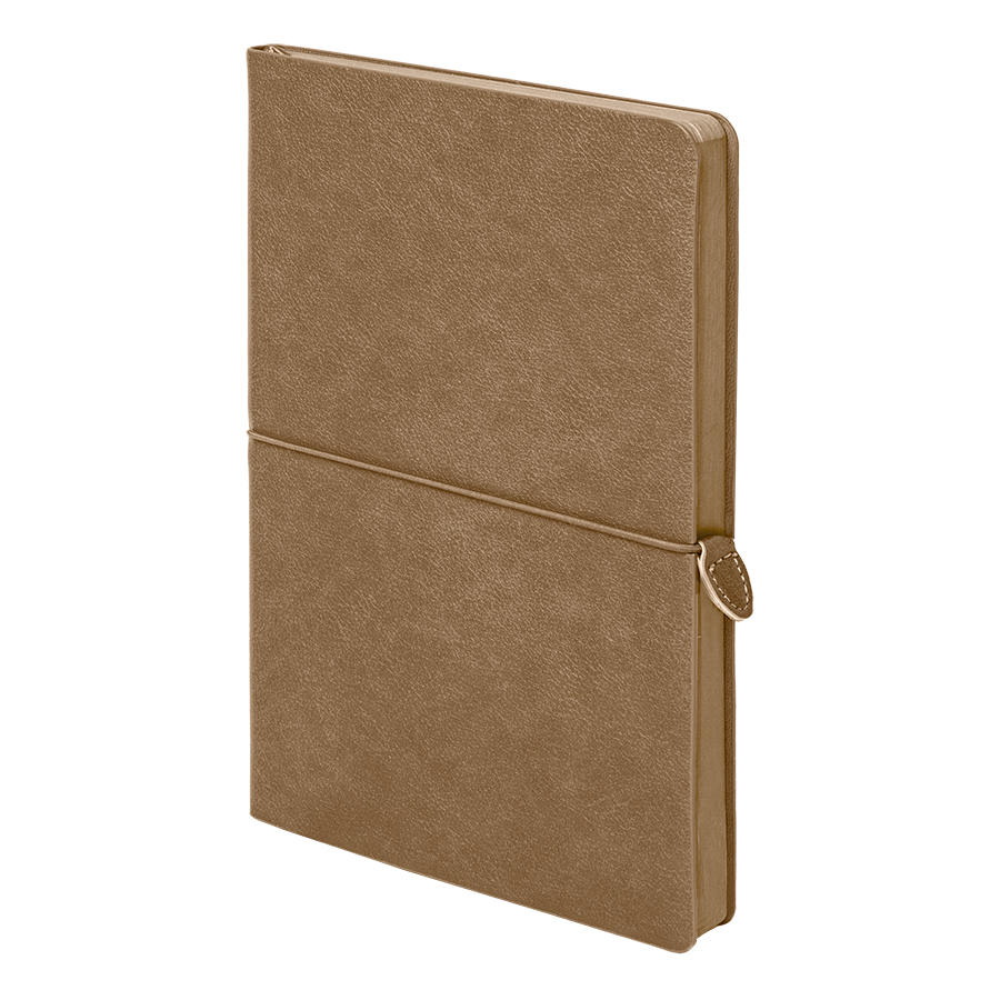 Ежедневник недатированный Fusion, А5, светло-коричневый, кремовый блок в линейку, светло-коричневый-0