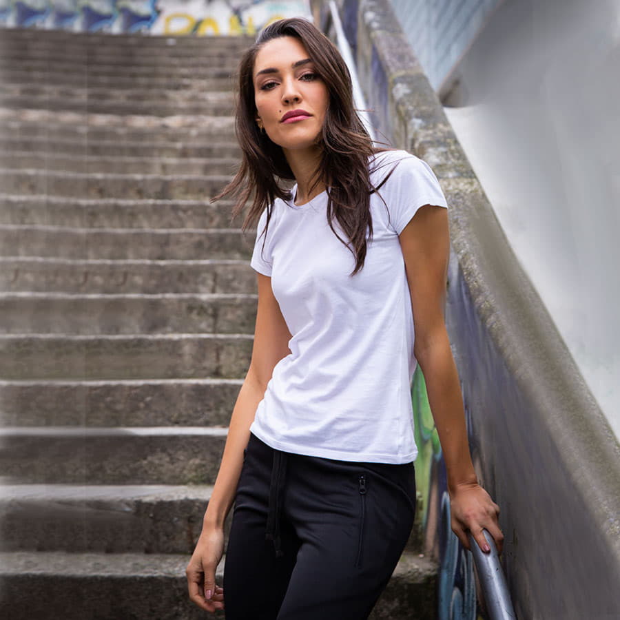 Футболка женская CALIFORNIA LADY 150, оранжевый-4