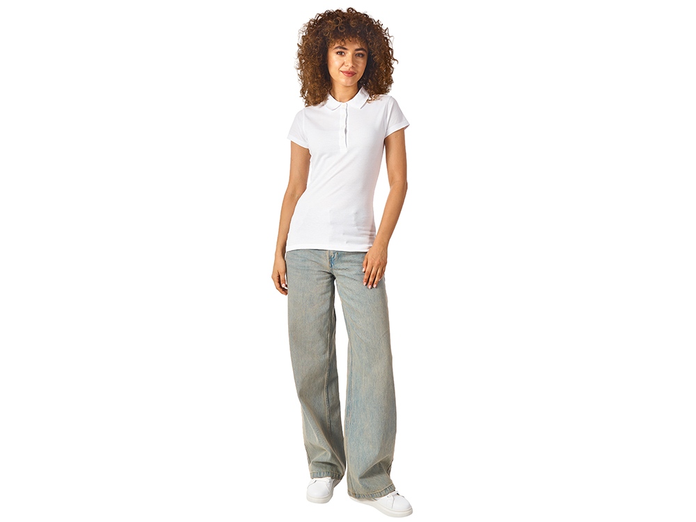 Рубашка поло First женская, белый-3