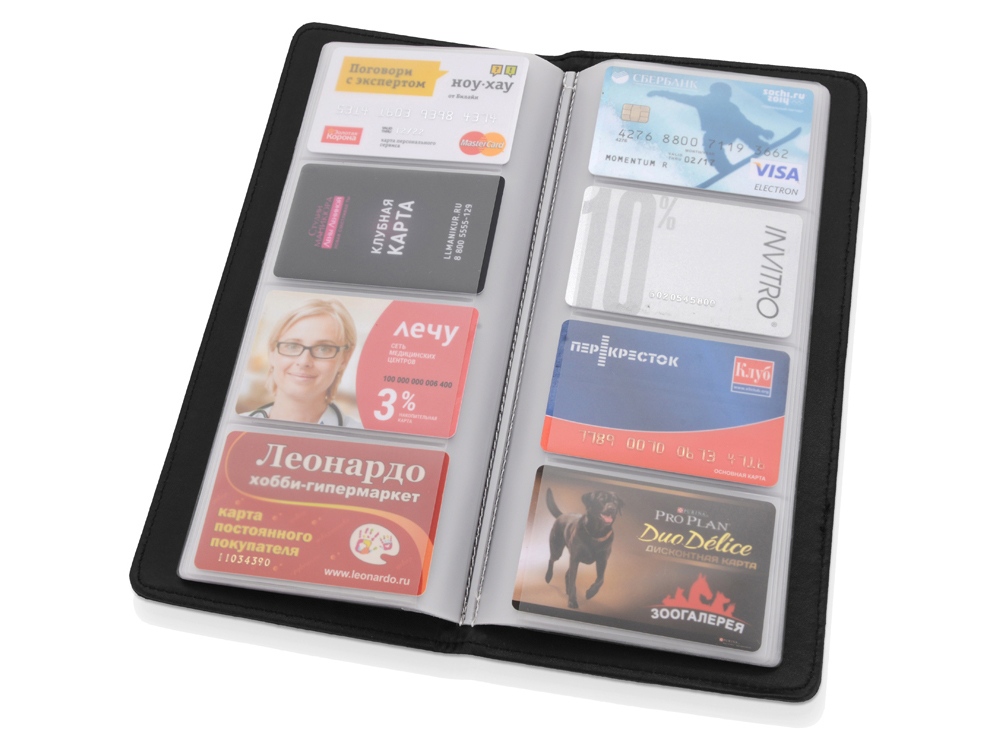 Визитница Мерилин на 160 визиток, черный-1