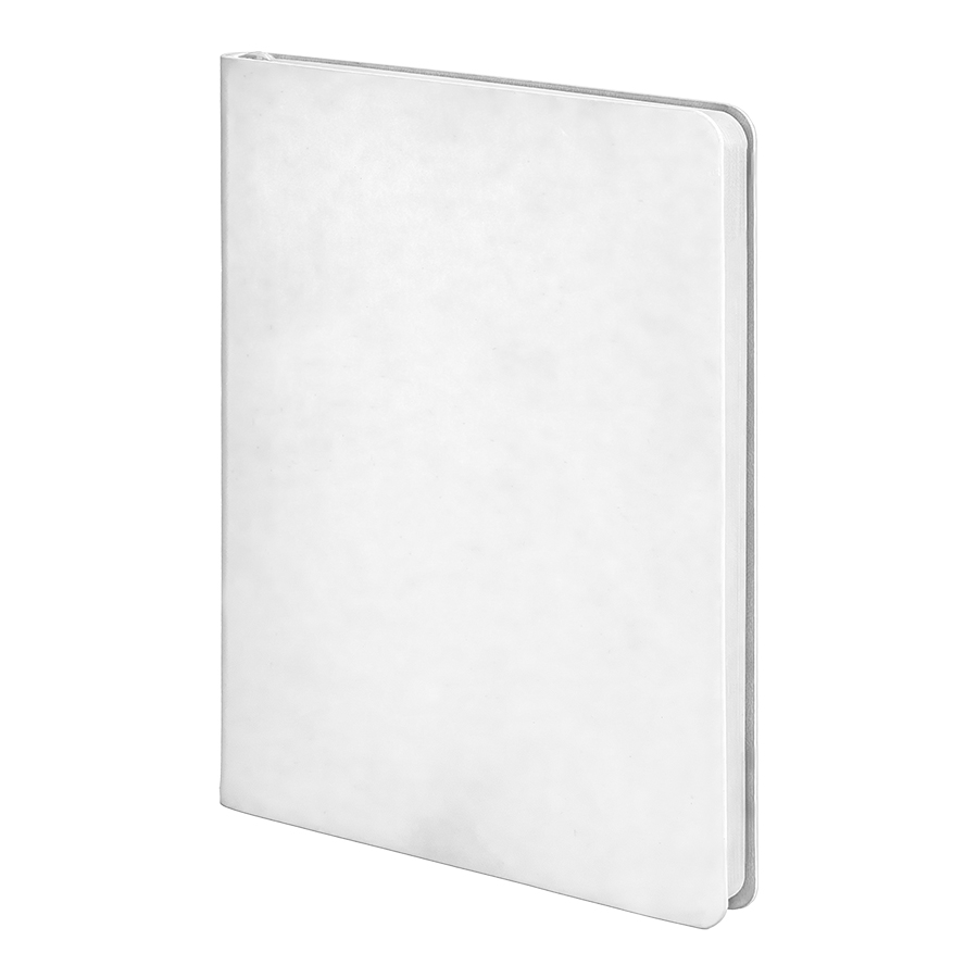 Ежедневник недатированный Pulpy, А5,  белый, кремовый блок в линейку, белый срез, белый-0