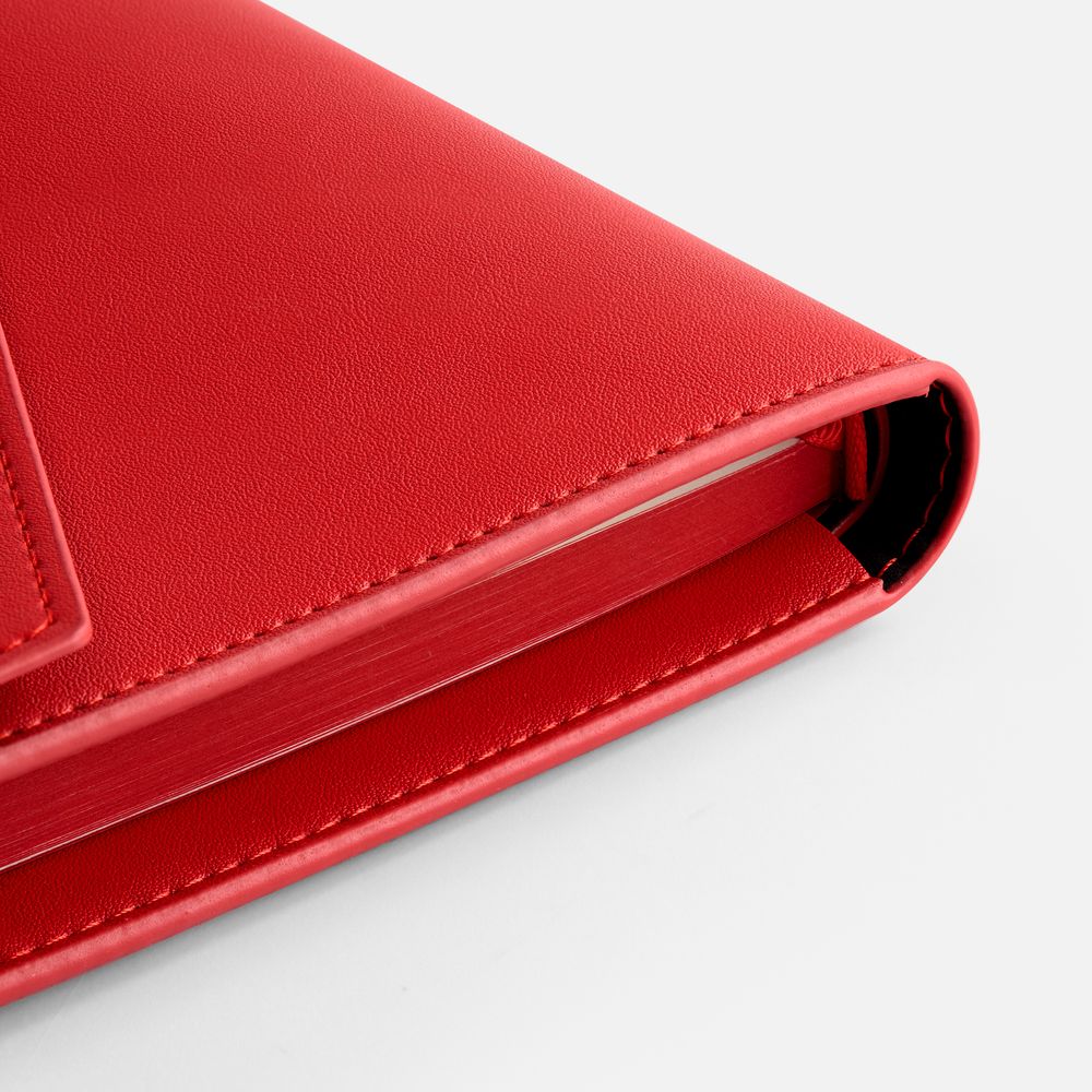 Ежедневник-органайзер Clean Slate, недатированный, красный-4