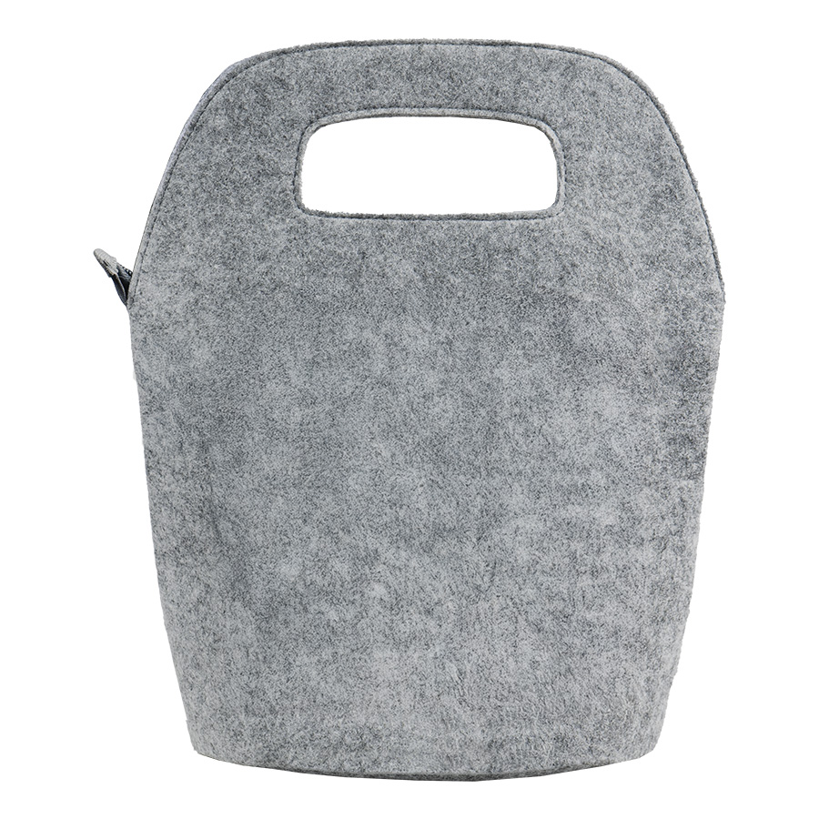 Термосумка "FELTY", 34 x 22 x 15 см, фетр, серый меланж-2