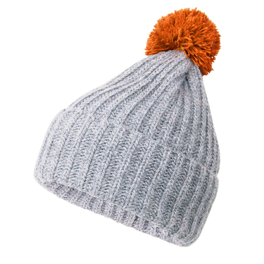 Шапка и шарф GoSnow с ярким пoмпоном и кисточками, оранжевый-2