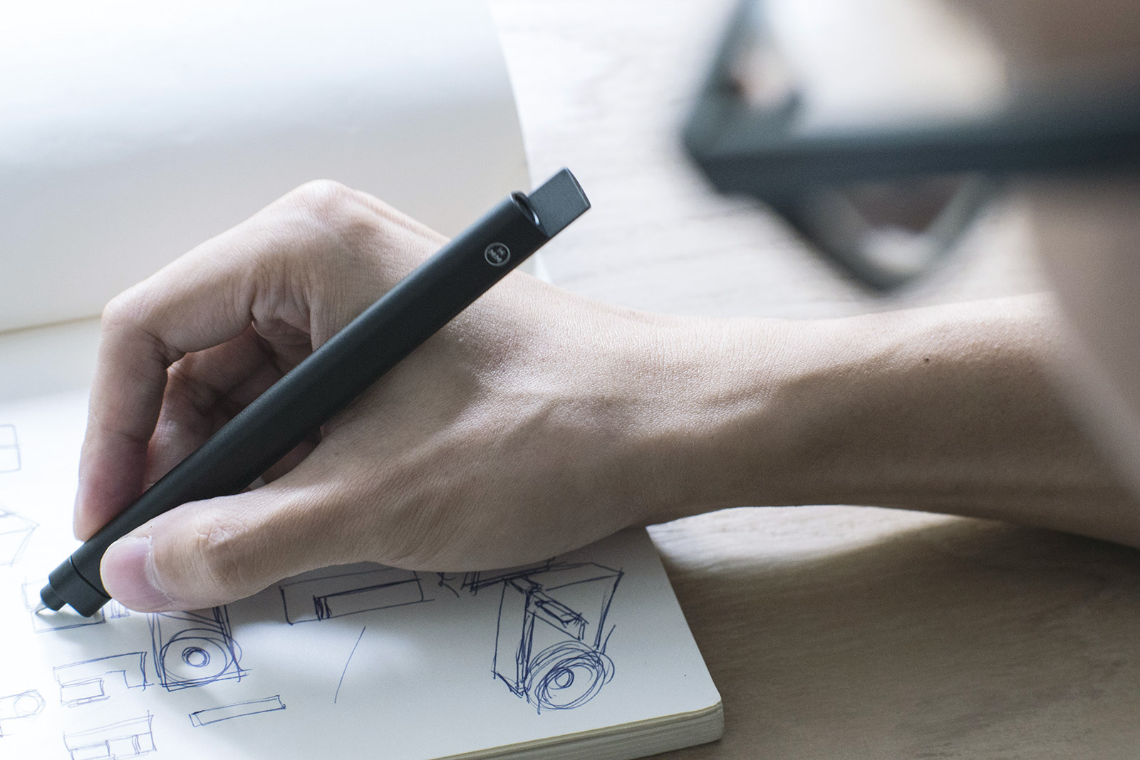 НАБОР 2 в 1: Шариковая ручка и линейка SLIDE BLACK-3