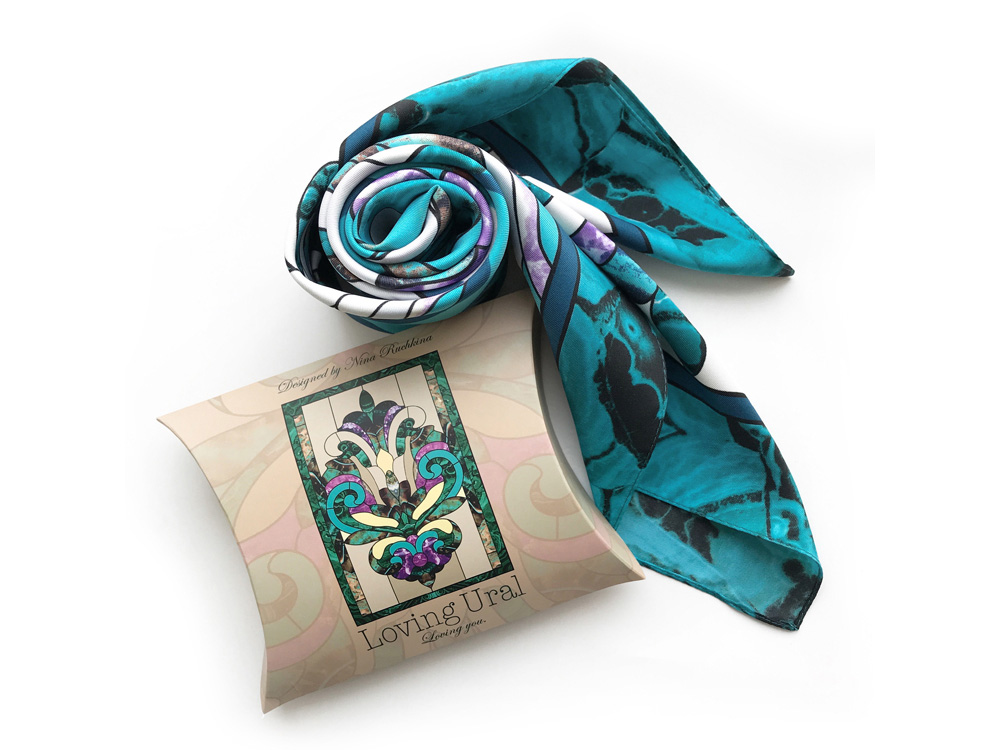 Платок Каменный Цветок-6