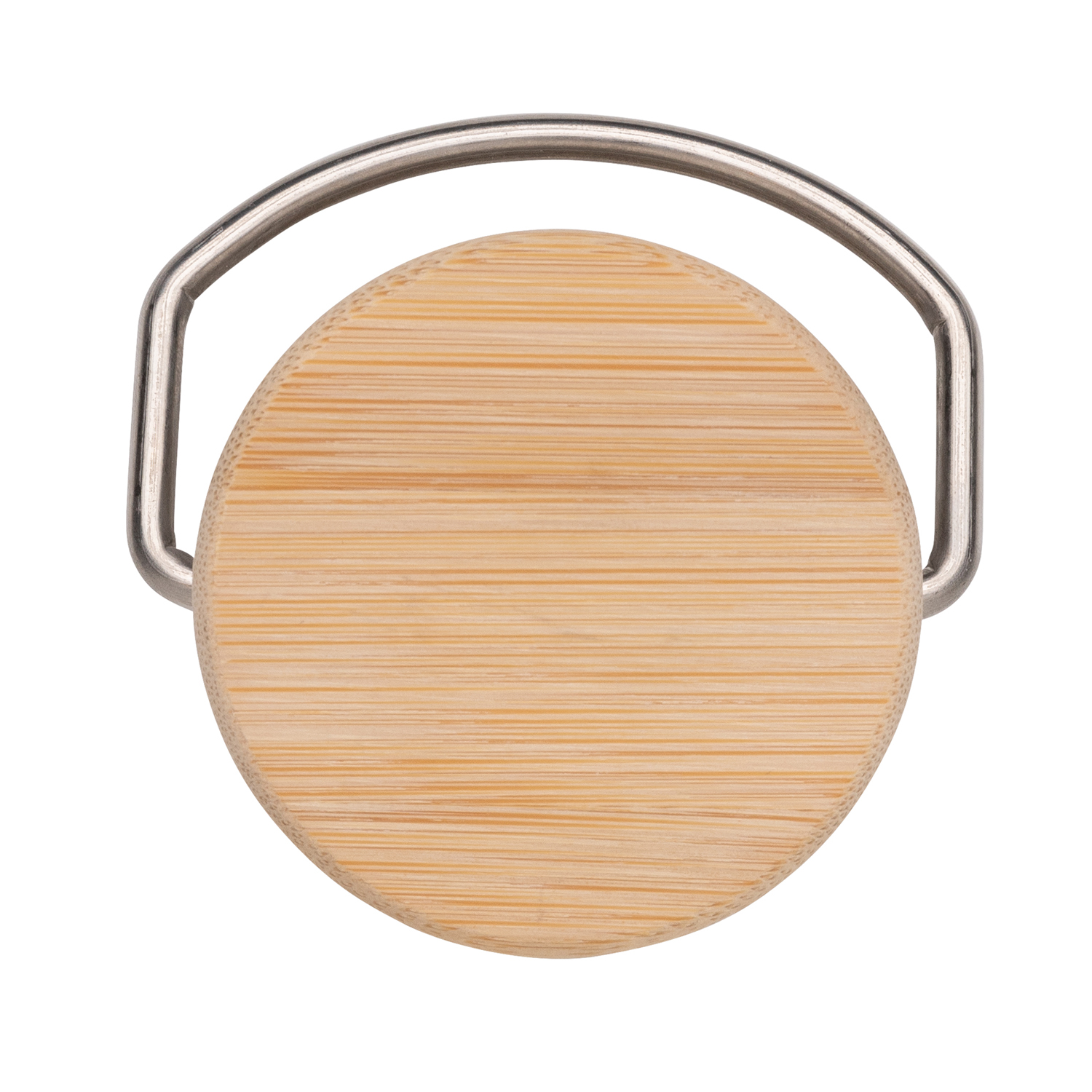 Бутылка из нержавеющей стали с бамбуковой крышкой Modern-7